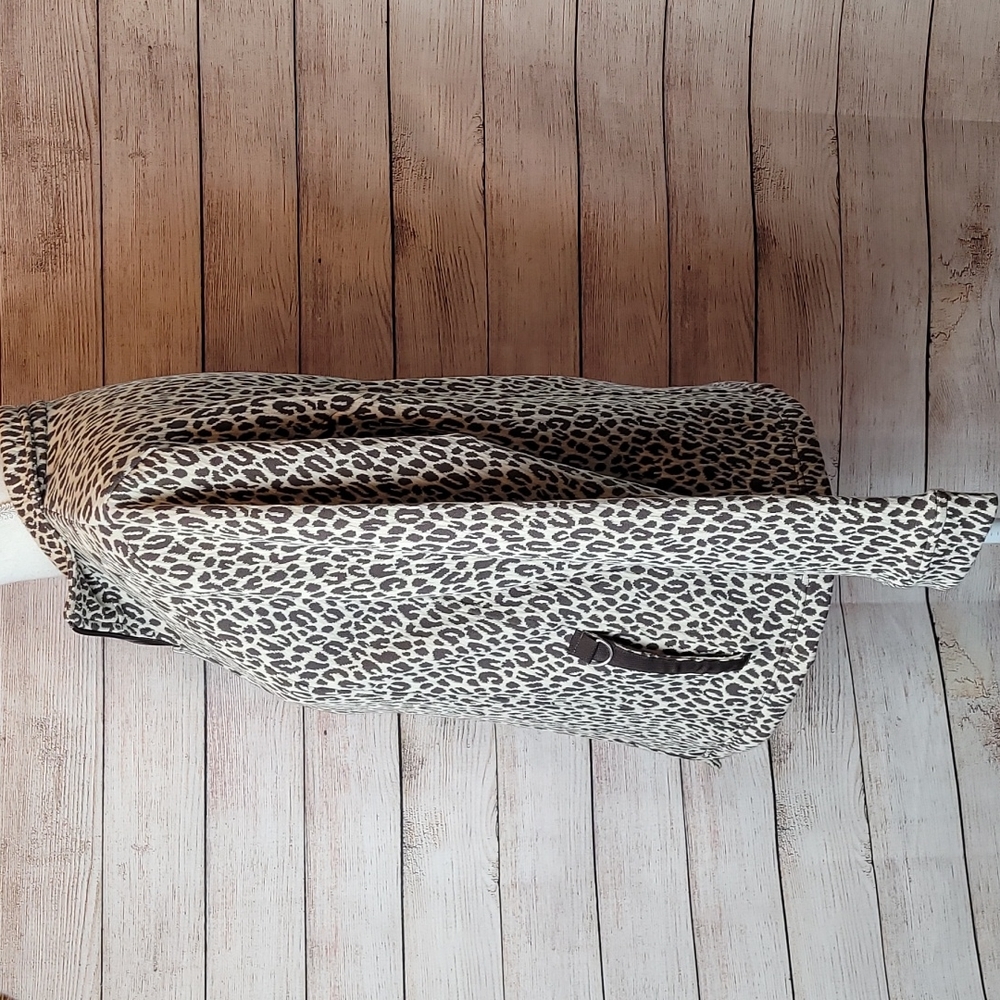 RAFAEL SPORT BROWN LEOPARD PRINT TWO PIECE JOGGING SUIT - Picture 5 of 16